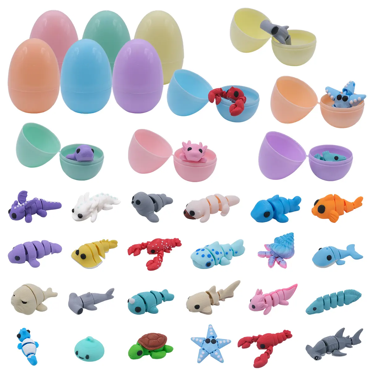 3D Printed Mini Ocean Animals