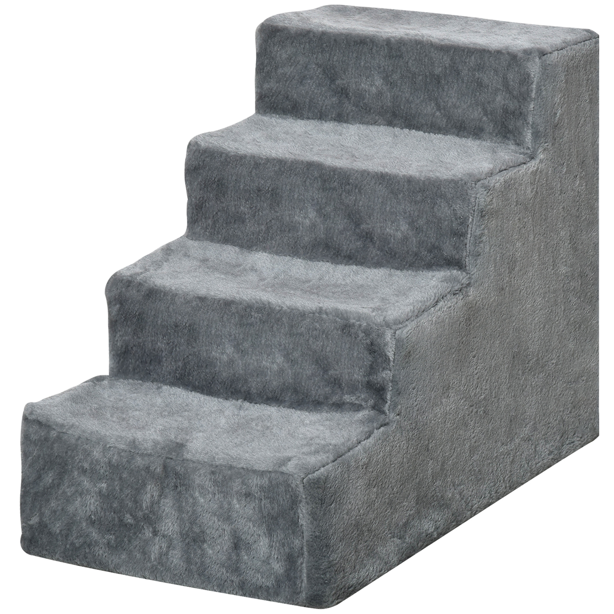 Four-Step Dog Stairs, With Washable Plush Cover, For High Bed Sofa, Small — image 2