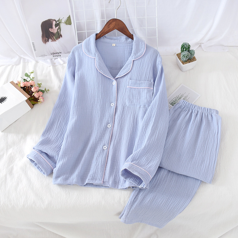 Title 3, Solid color crepe loose pajamas