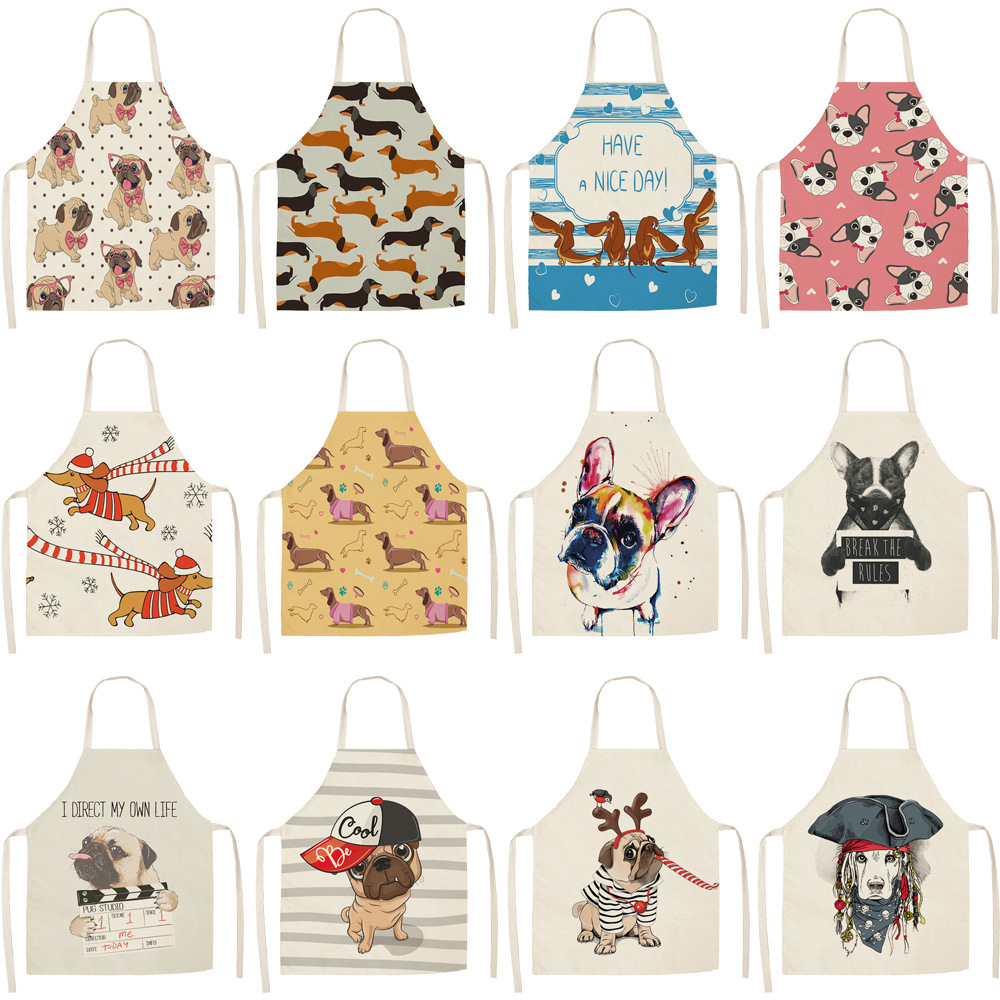 Title 16, Cotton linen cartoon dog apron