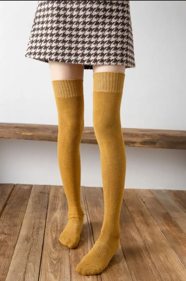 Autumn and Winter Over the Knee Socks Women Plus
