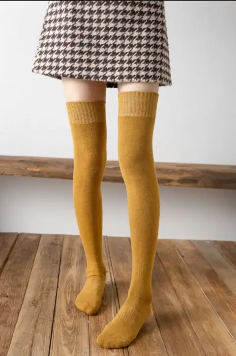 Autumn and Winter Over the Knee Socks Women Plus