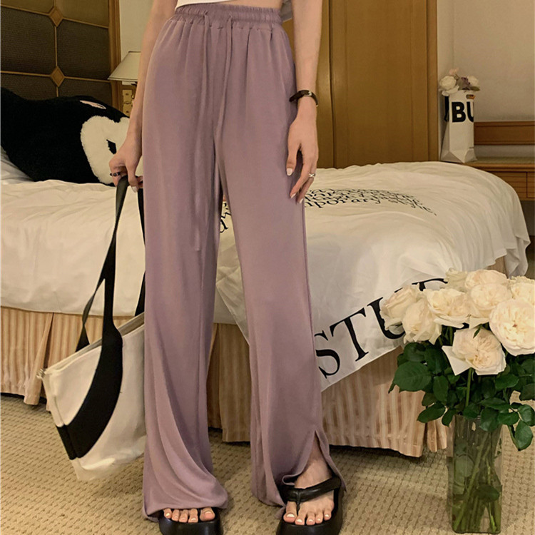 Title 5, Floor Mopping All-match High Waist Slim Wide Le...