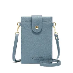 Niche Women Single Shoulder Messenger Bag - Blue - View 1