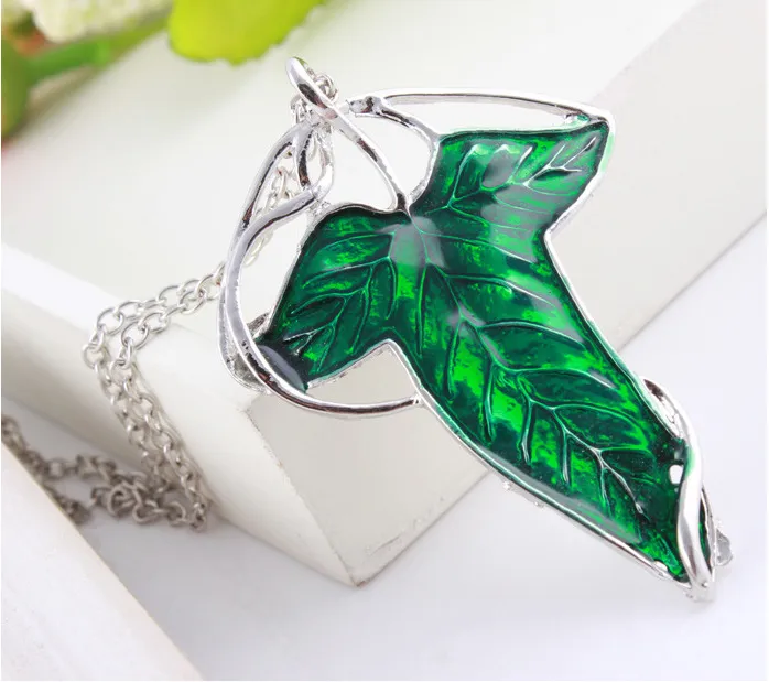 Leaf Brooch Necklace Dual Purpose Pendant Accessory - Necklace