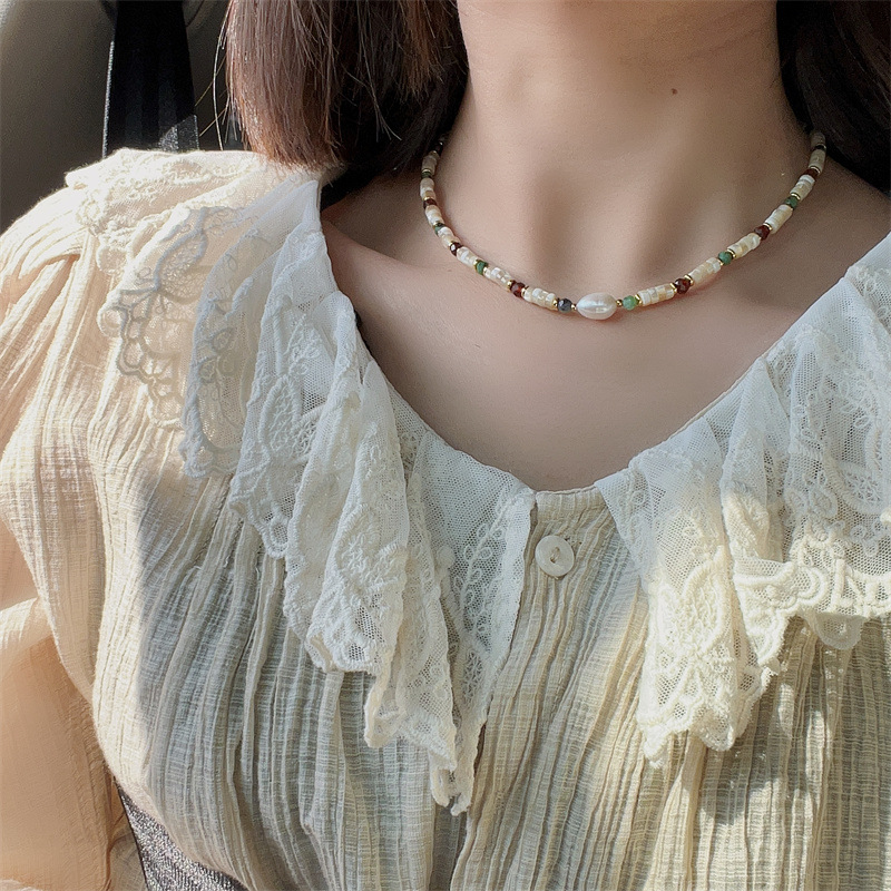 Title 5, Bohemian Vater String Pearl Necklace