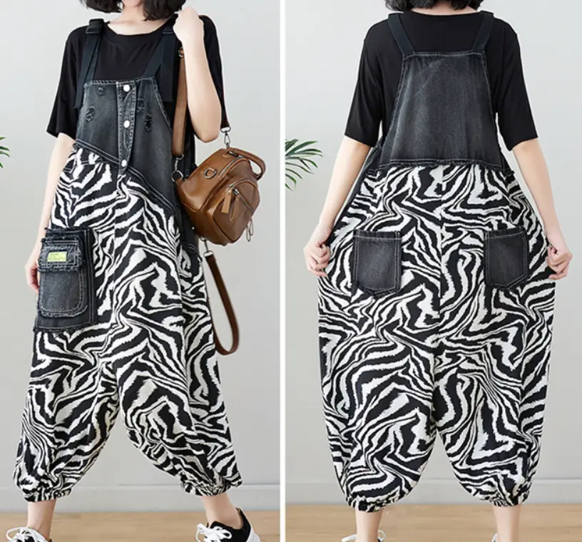 Vintage Suspender Jumpsuit And Leggings