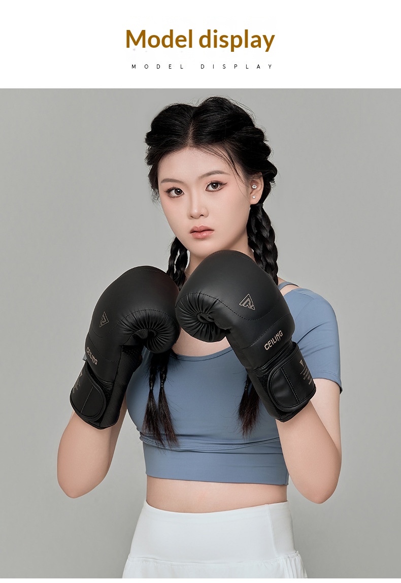 Ztty New Cross-Border Boxing Gloves Muay Thai Fighting Professional Sandbag Training Pu Gloves Wholesale 3