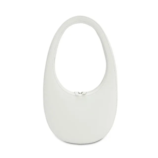 Three Dimensional Egg Shaped Snake Print Clutch White - Shop at LoveMi