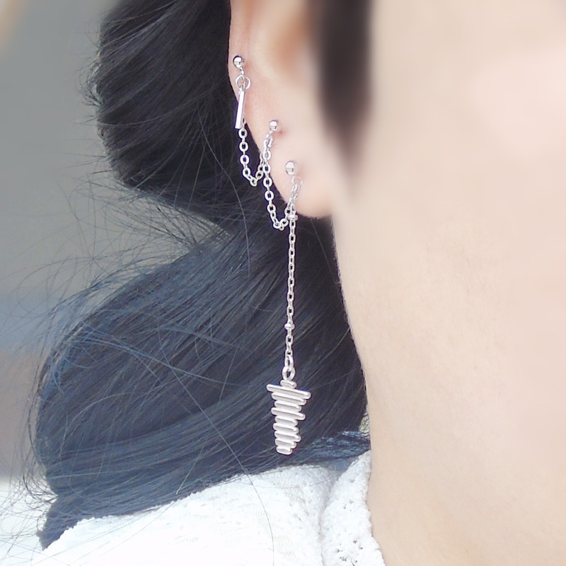 Design Earrings Whole Body S925 Silver Platinum Plated