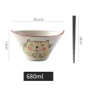 Red Koi Cat With Chopsticks