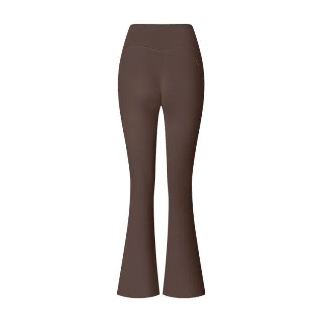 Women's Flared Pants Yoga High Waist Slim Tight Trousers Fitness Sports Clothing Ebony Gray - Shop at LoveMi