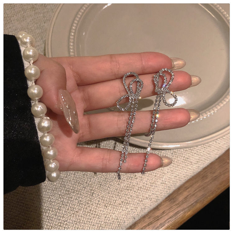 Super Flash High Sense Of Bowknot Earrings Women