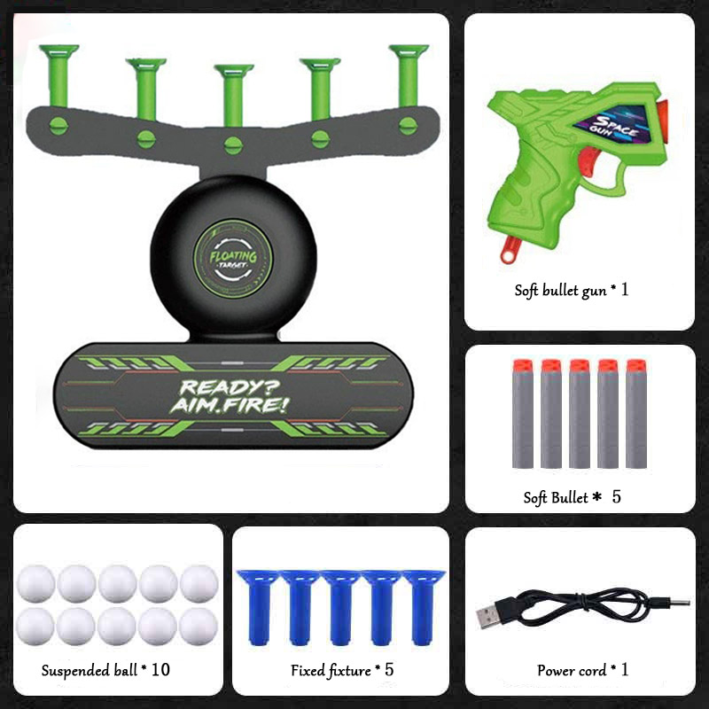 Green Floating Flyball Targets Game Electric Levitating Flyball Target Target Toy