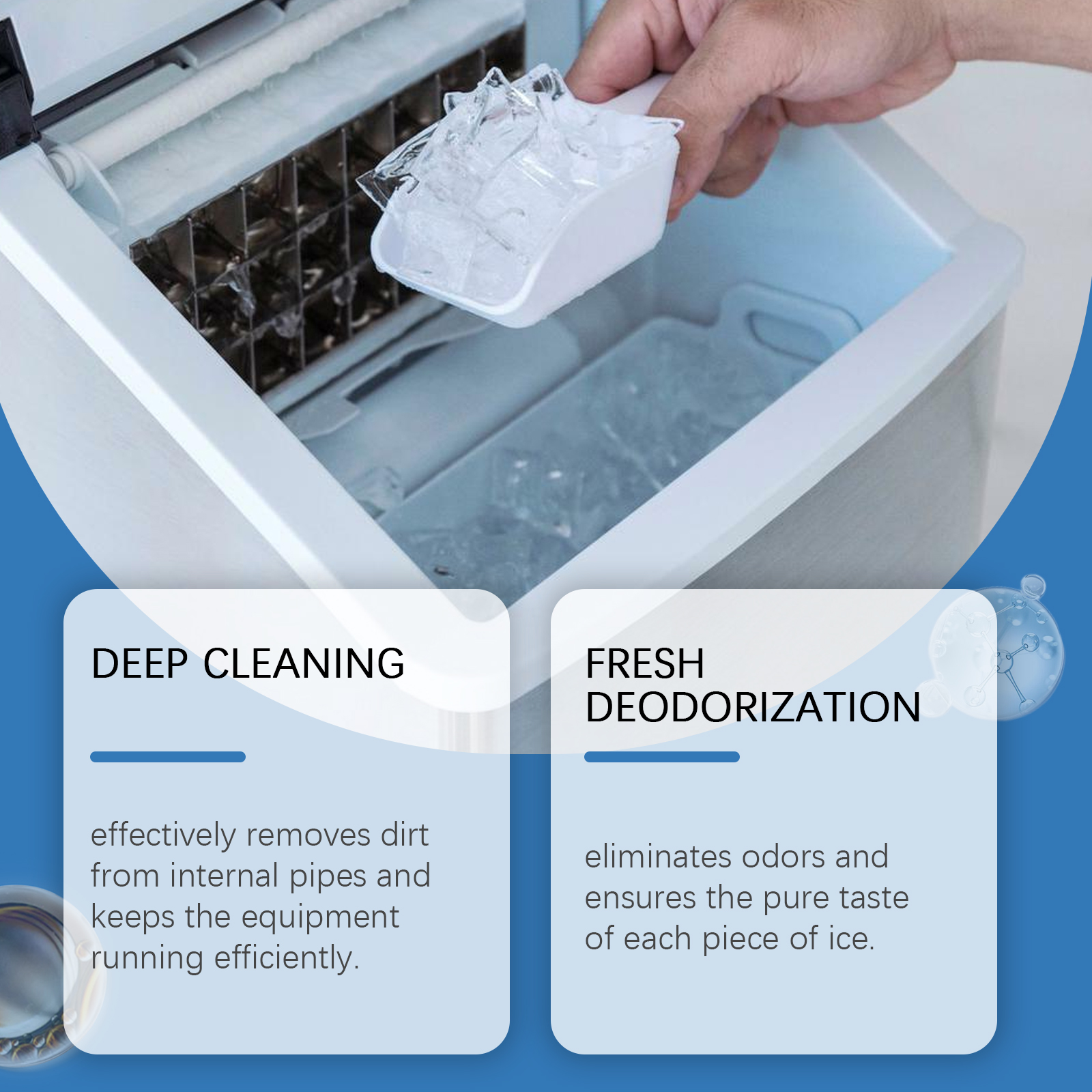 Household Convenient, Gentle Cleaning, Descaling, Deodorization, Daily Care, Ice Making Machine image 2