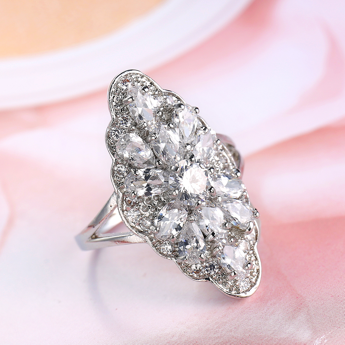Simple Geometric Personality Metal Ring