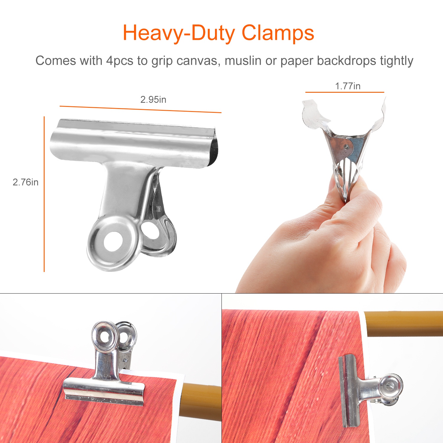 1Pc 6.5 Plus 10ft Photo Video Studio Backdrop Background Stand Adjustable Heavy Duty Photography Backdrop Support Stand Set With Carrying Bag Clamps