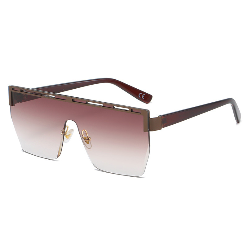 Women’s New Style Metal Square Sunglasses With Large Frame
