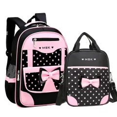 Korean Style Elementary School Bag, Children's Trolley School Bag - Black - View 1
