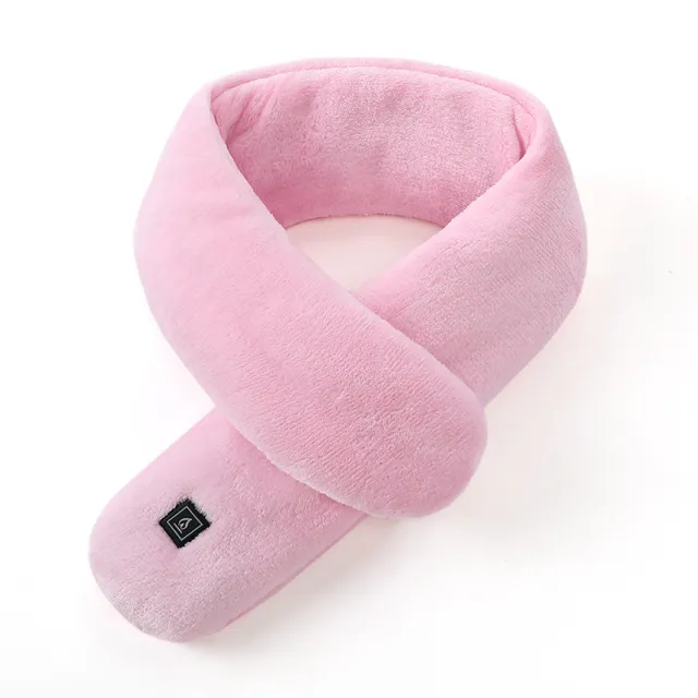 Solid Color Neck Protection Warm Neck Scarf Pink - Shop at LoveMi