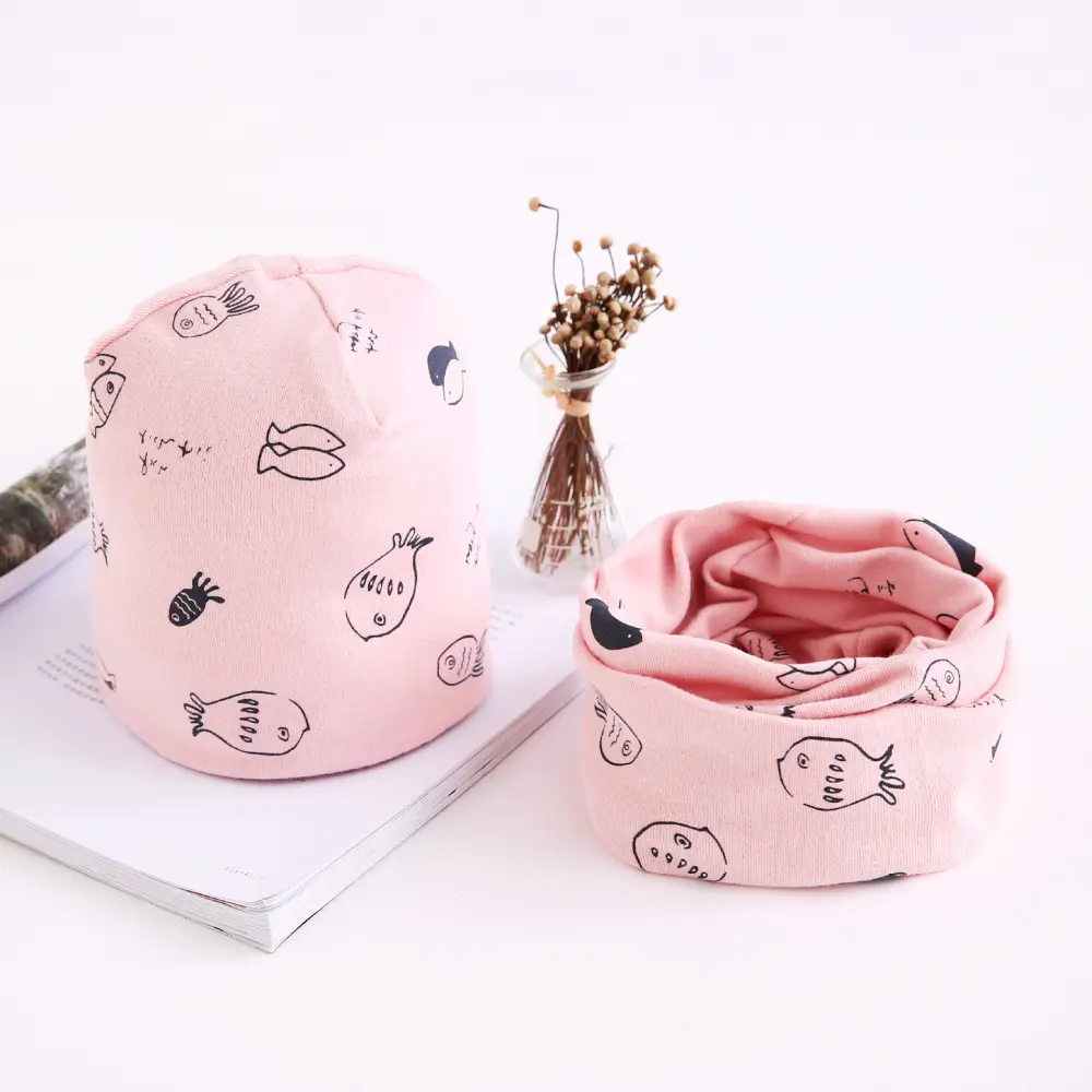 Of Autumn and Winter Scarf Two-piece Set Baby Cotton