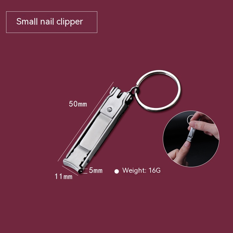 Title 3, Stainless Steel Folding Nail Clippers Anti-spla...