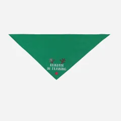 New Christmas Saliva Towel Dog Holiday Headscarf - Green - View 1
