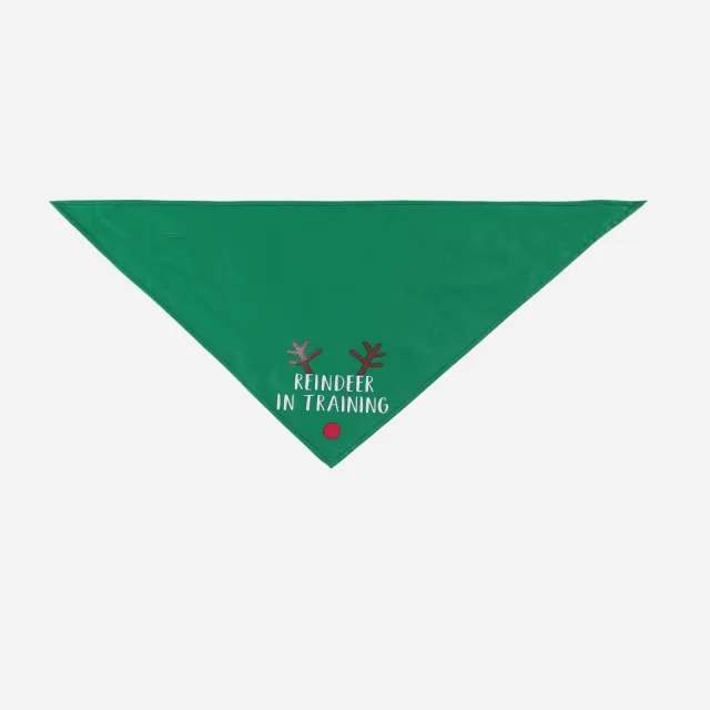 New Christmas Saliva Towel Dog Holiday Headscarf Green - Shop at LoveMi