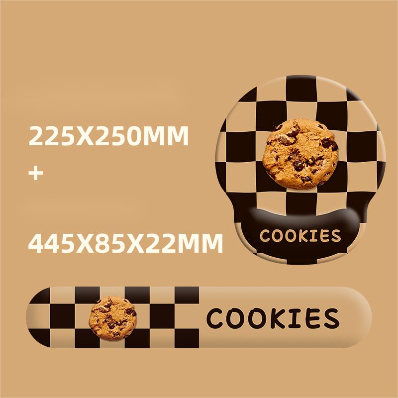 Cookie mouse pad keyboard hold