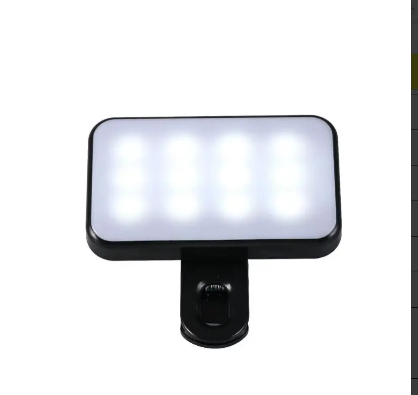 White Foldable Fill Light Handheld Rechargeable Built-in