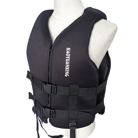 Vest Aid Swimsuit High Buoyancy Water Rescue Neoprene Life Jacket Black - Shop at LoveMi