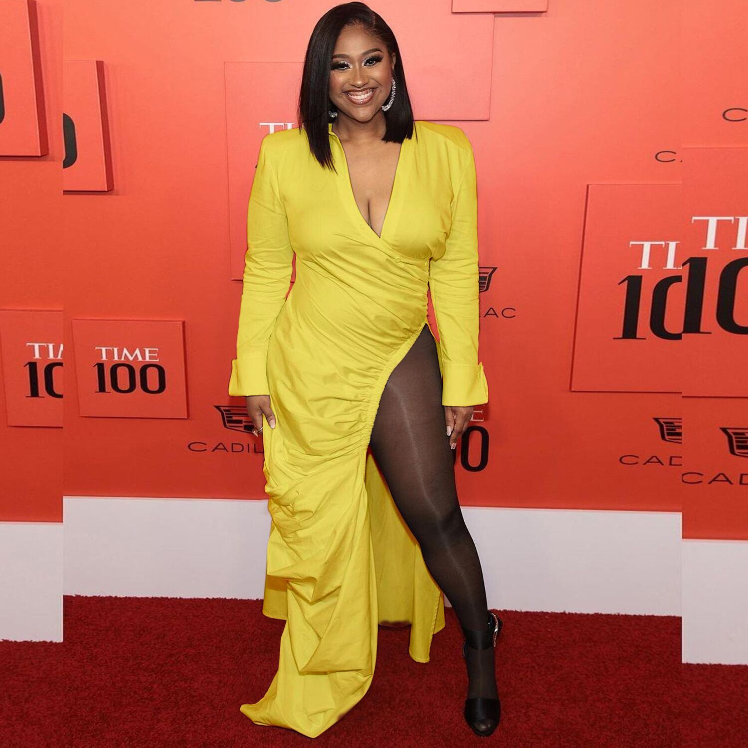 European And American Deep V-side Slim Dress