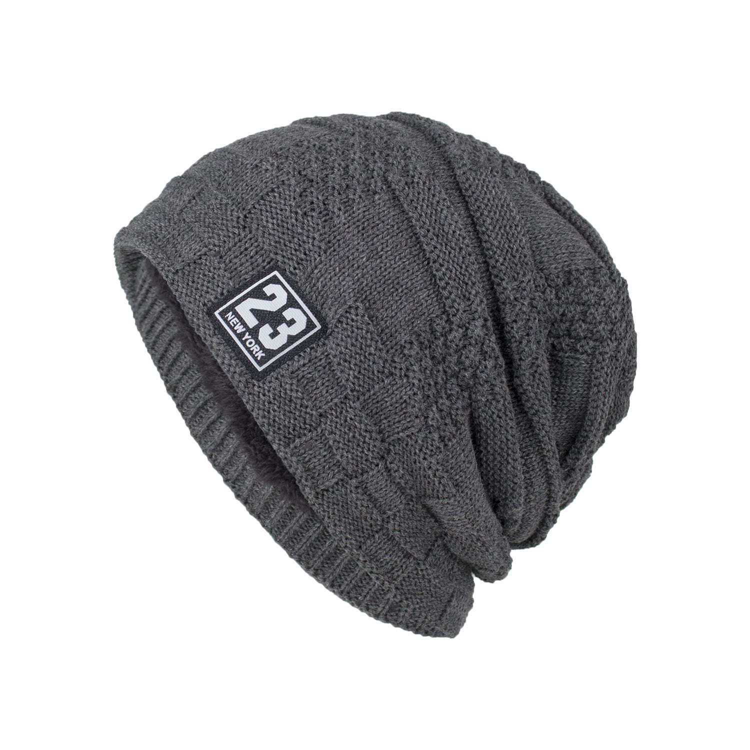 Women's Outdoor Warm Thickened Fleece Pullover Knitted Woolen Hat — foto 2