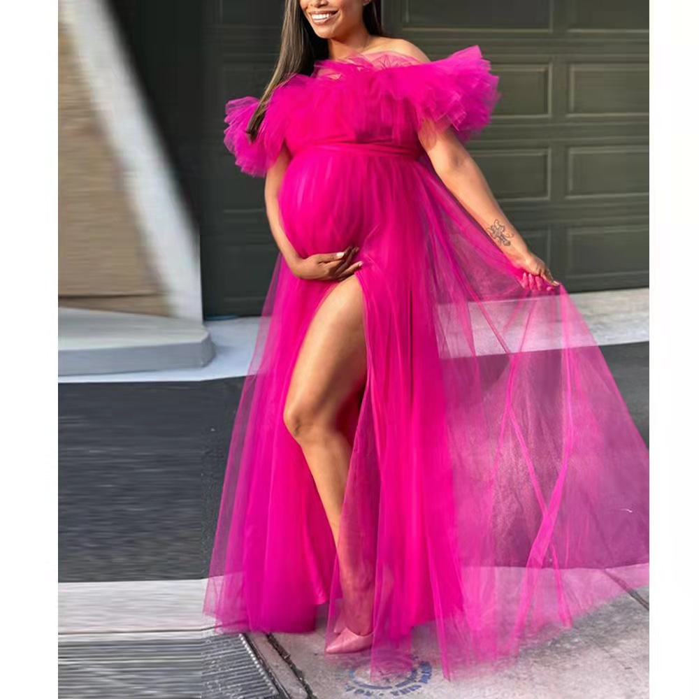 Mesh High-Slit Maxi Dress, picture 10 of 10
