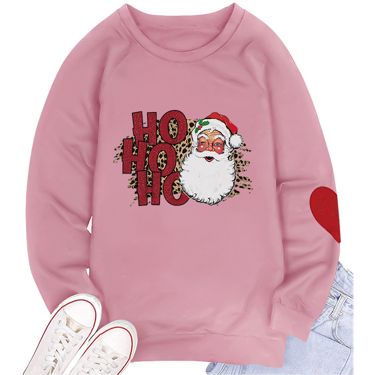 Title 7, Santa Print Crew Neck Sweatshirt