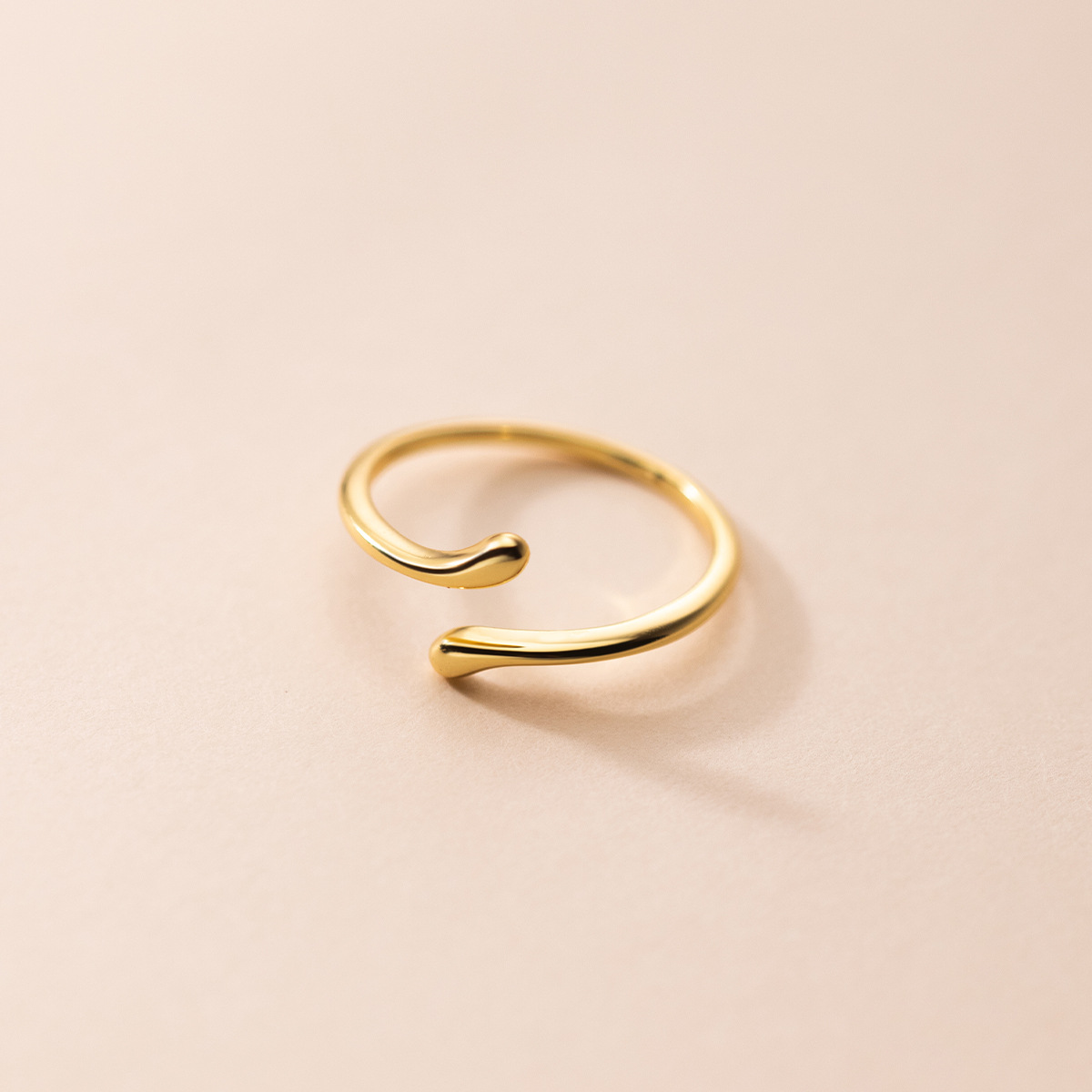 Women's S925 Silver Glossy Line Ring