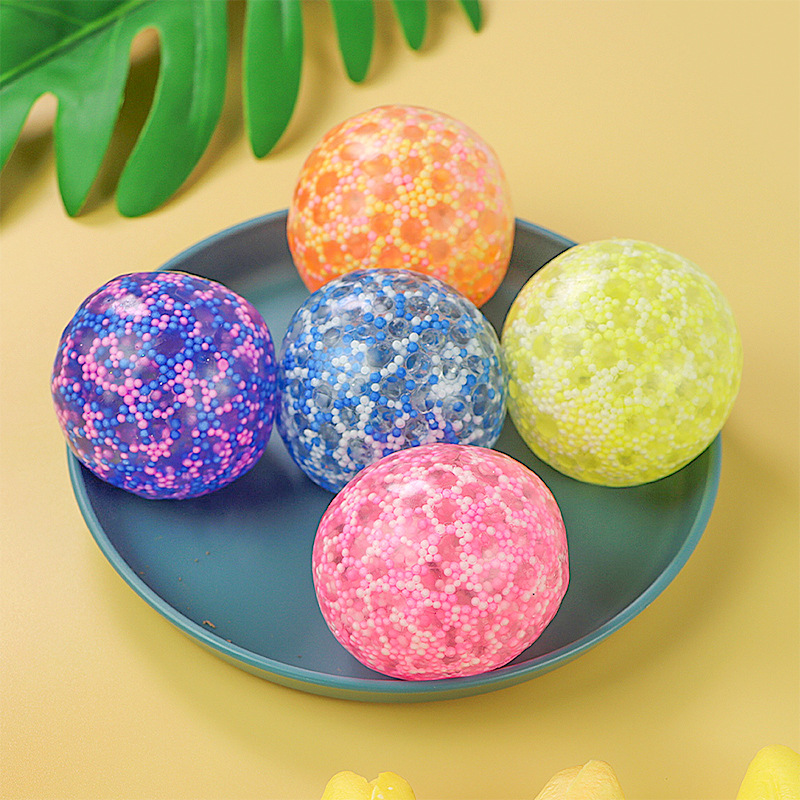 Title 4, Soft Rubber Vent Squeezing Toy Foam Bead Ball