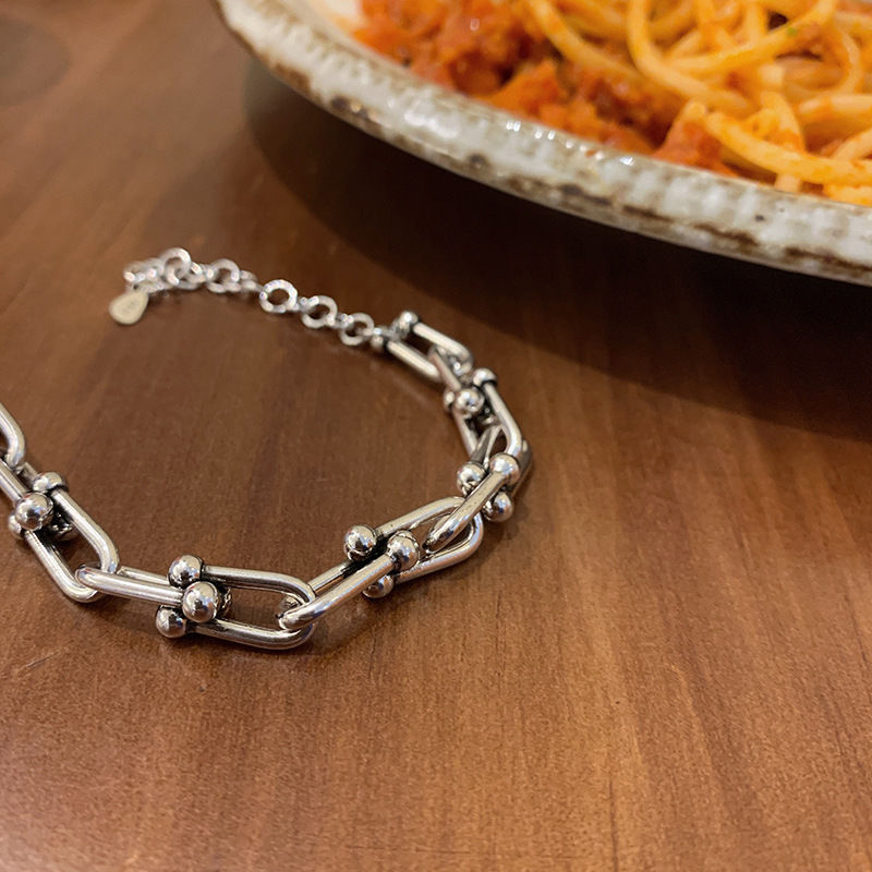 Chain Buckle Bracelet, Old All-match Chain Buckle Bracelet Retro