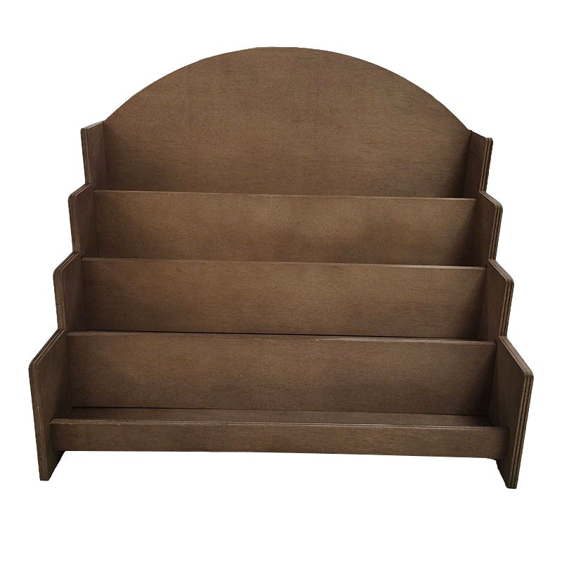 4-Tier Wooden Card Holder Greeting Display Stand For Retail, Postcards Z — image 10