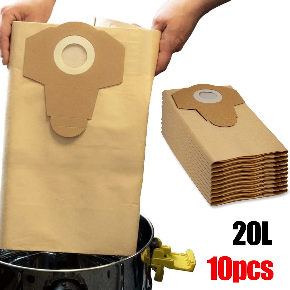 10pcs 20L Vacuum Cleaner Accessories Dust Bag Filter Garbage — image 6