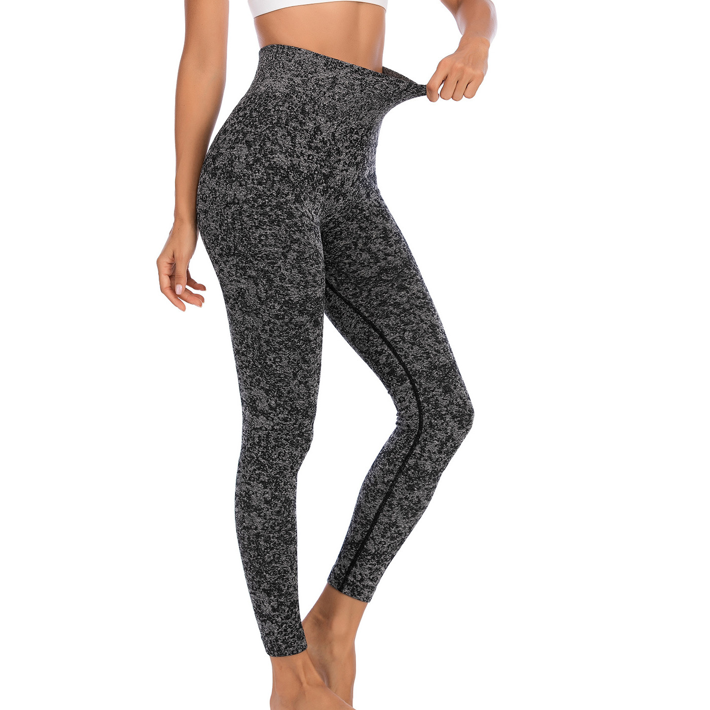Europe And America Honey Peach Hip Lifting High Waist Tight Yoga Pants Black - Shop at LoveMi
