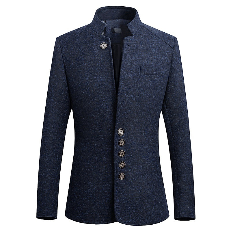 British gentleman stand collar jacket