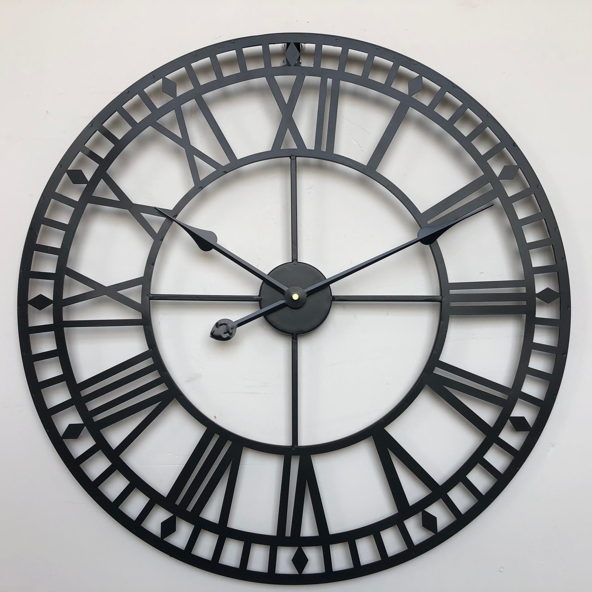 Wrought Iron Wall Clock, Quartz, picture 3 of 4