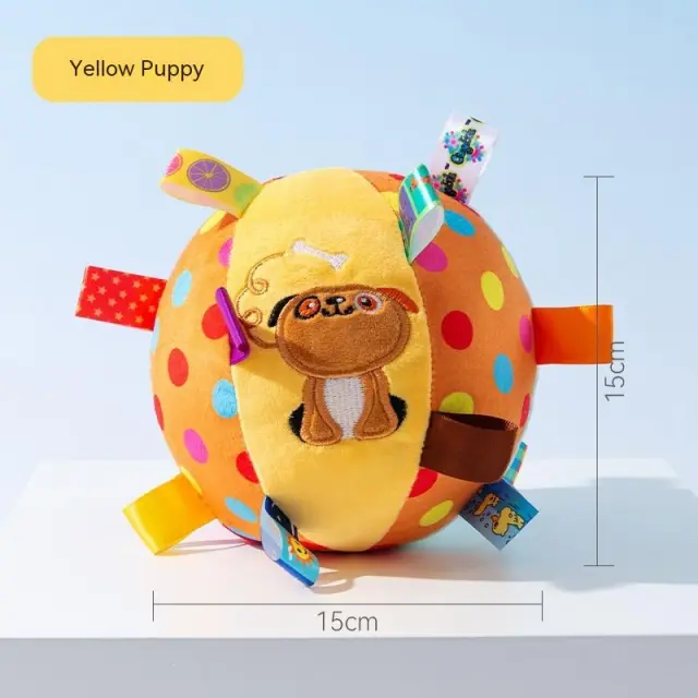 Sound Plush Pets Dog Toy With Molars Relieving Boredom Pet Products Yellow Puppy Ball - Shop at LoveMi