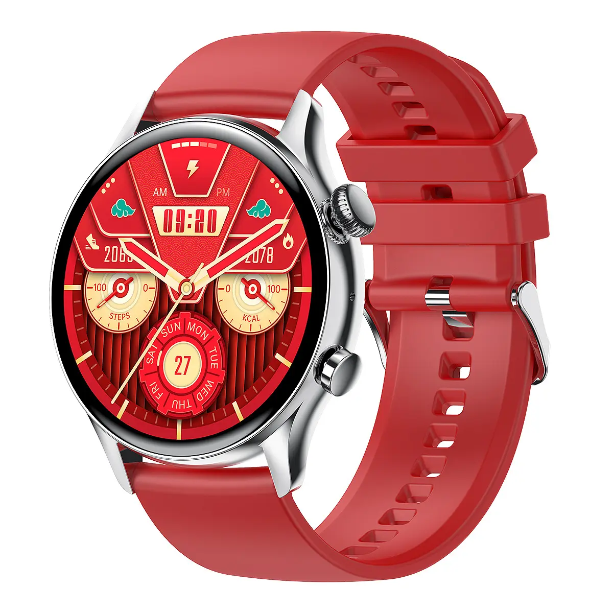 Round Dial True Waterproof NFC Screen Heart