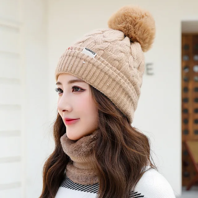Women's Knitted Beanie With Twist Strands Khaki - Shop at LoveMi