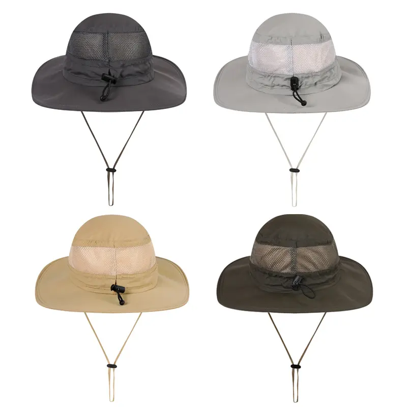 Outdoor Fishing Hiking Men's Panama Hats Summer Sun-proof Anti-UV