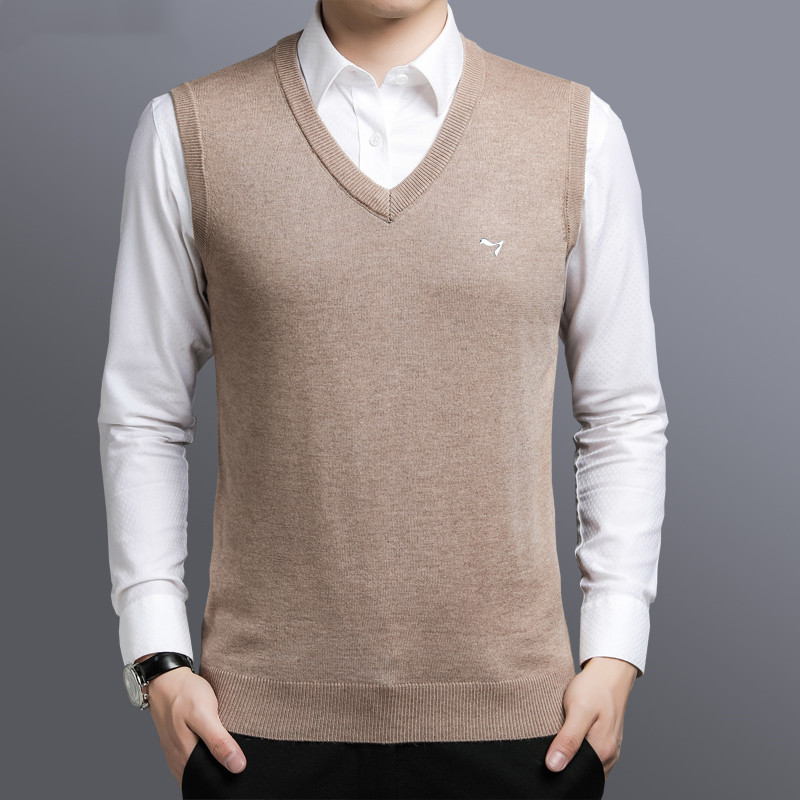 Title 6, Gilet cardigan da uomo con scollo a V, maglione...