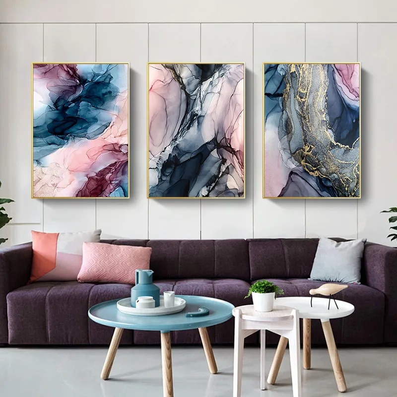 Color Cloud Canvas Poster Modern Abstract Wall Art Painting
