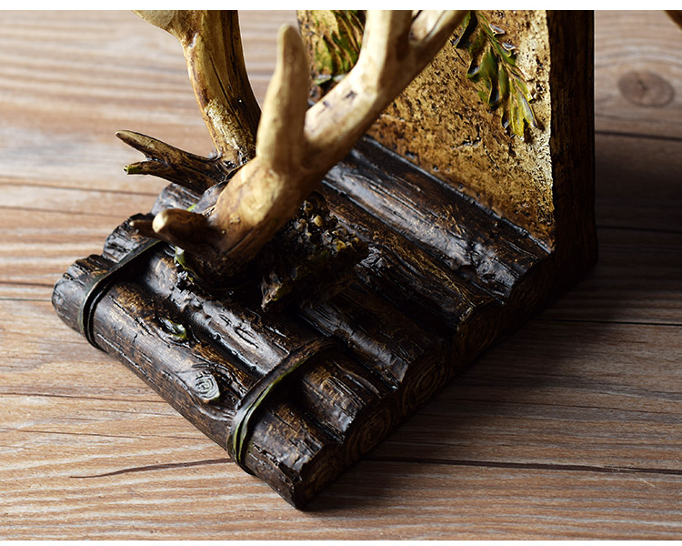 Office decoration ornament antler bookends